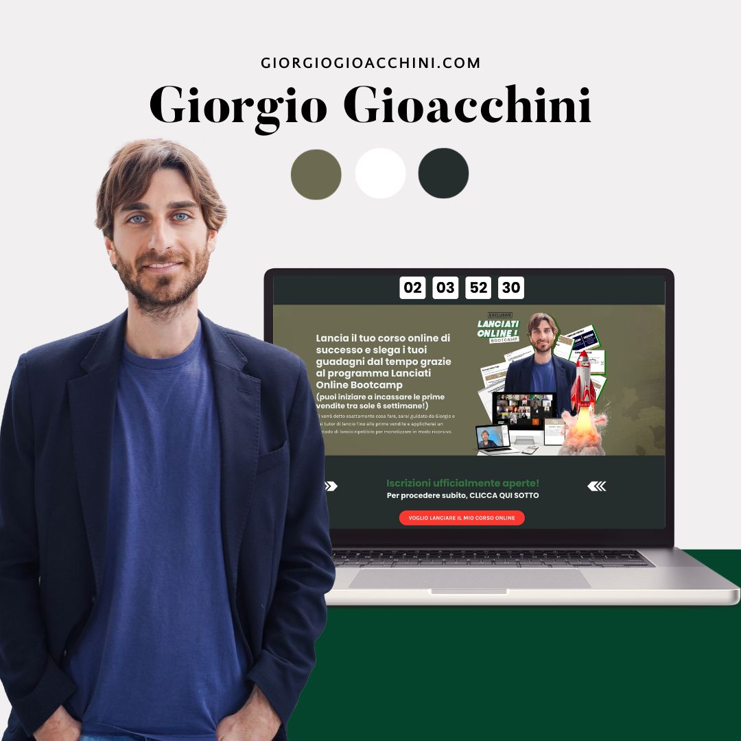 landing page giorgio gioacchini