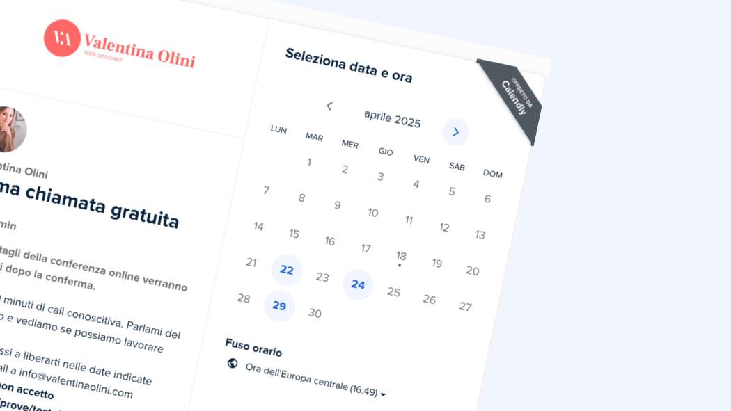 Appuntamenti con Calendly: il sito come assistente personale
