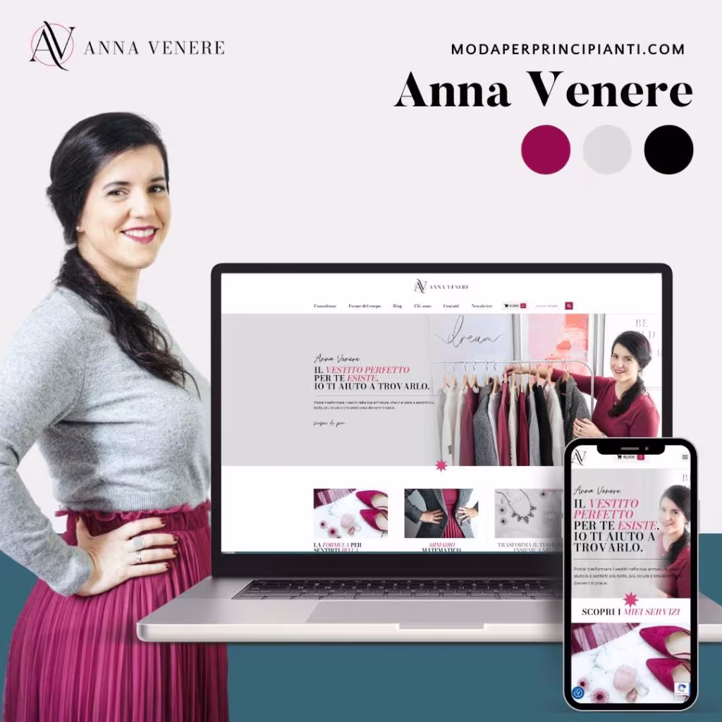 presentazione progetto sito web per consulente immagine